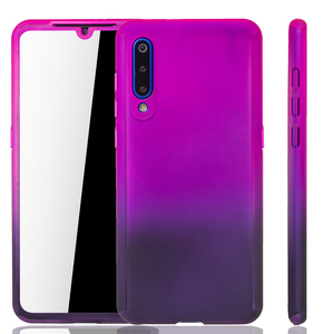 Handyh�lle Schutzh�lle f�r Xiaomi Mi 9 Full Case Cover Displayschutz 360 Violett