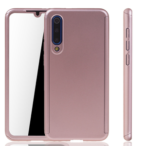 Handyh�lle Schutzh�lle f�r Xiaomi Mi 9 SE Full Case Cover Displayschutz 360 Rosa