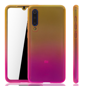 Handyh�lle Schutzh�lle f�r Xiaomi Mi 9 SE Full Case Cover Displayschutz 360 Pink
