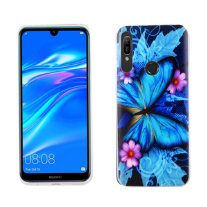 Huawei P Smart Z Handy H�lle Schutz-Case Cover Bumper Schmetterling Blau