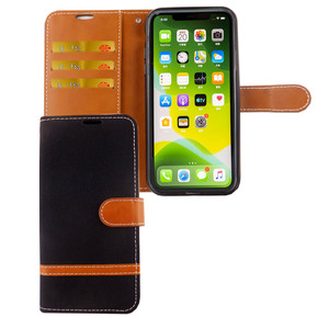Apple iPhone 11 Pro Handy Hlle Schutz-Tasche Case Cover Kartenfach Etuis Schwarz