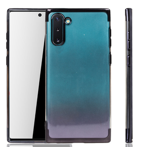 Handyh�lle f�r Samsung Galaxy Note 10 Schwarz - Clear - TPU Silikon Case Backcover Schutzh�lle in Transparent   Schwarz