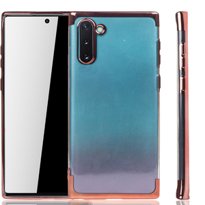 Handyh�lle f�r Samsung Galaxy Note 10 Rose Pink - Clear - TPU Silikon Case Backcover Schutzh�lle in Transparent   Rose Pink