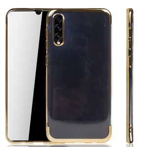 Handyhlle fr Samsung Galaxy A30s Gold - Clear - TPU Silikon Case Backcover Schutzhlle in Transparent   Gold