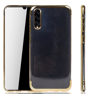 Handyh�lle f�r Samsung Galaxy A30s Gold - Clear - TPU Silikon Case Backcover Schutzh�lle in Transparent   Gold