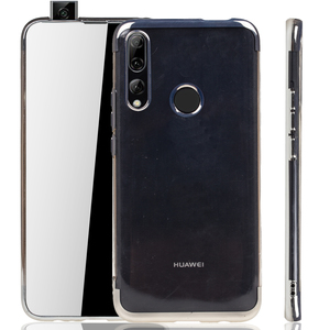 Handyhlle fr Huawei Y9 2019 Silber - Clear - TPU Silikon Case Backcover Schutzhlle in Transparent   Silber