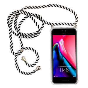 Handykette f�r Apple iPhone 7 Plus / 8 Plus - Smartphone Necklace H�lle mit Band - Schnur mit Case zum umh�ngen in Schwarz
