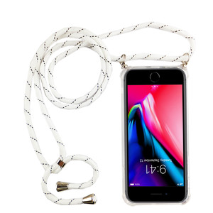 Handykette f�r Apple iPhone 7 Plus / 8 Plus - Smartphone Necklace H�lle mit Band - Schnur mit Case zum umh�ngen in Wei�