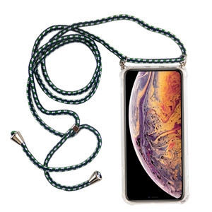Handykette f�r Apple iPhone XR - Smartphone Necklace H�lle mit Band - Schnur mit Case zum umh�ngen in Gr�n