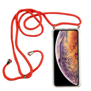 Handykette f�r Apple iPhone XS Max - Smartphone Necklace H�lle mit Band - Schnur mit Case zum umh�ngen in Pink