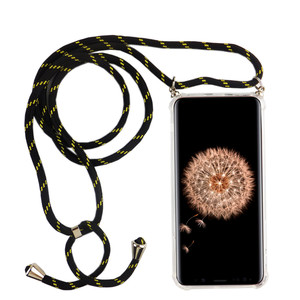 Handykette f�r Samsung Galaxy S9 Plus - Smartphone Necklace H�lle mit Band - Schnur mit Case zum umh�ngen in Schwarz
