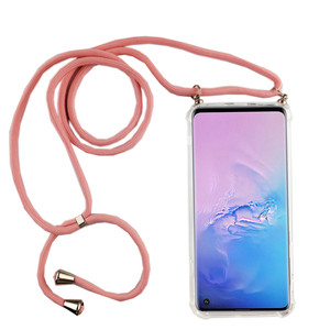 Handykette fr Samsung Galaxy S10 - Smartphone Necklace Hlle mit Band - Schnur mit Case zum umhngen in Rosa