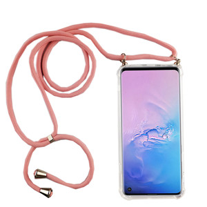 Handykette f�r Samsung Galaxy S10 - Smartphone Necklace H�lle mit Band - Schnur mit Case zum umh�ngen in Rosa