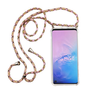 Handykette f�r Samsung Galaxy S10 - Smartphone Necklace H�lle mit Band - Schnur mit Case zum umh�ngen in Rosa