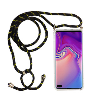 Handykette f�r Samsung Galaxy S10 Plus - Smartphone Necklace H�lle mit Band - Schnur mit Case zum umh�ngen in Schwarz