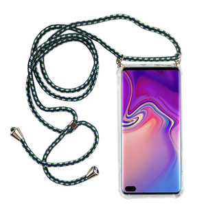 Handykette fr Samsung Galaxy S10 Plus - Smartphone Necklace Hlle mit Band - Schnur mit Case zum umhngen in Grn