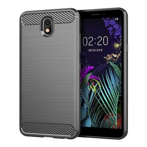 Schutzh�lle Handyh�lle f�r LG K30 2019 Case Cover Carbon Optik Grau