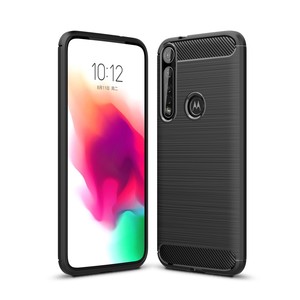 Schutzh�lle Handyh�lle f�r Motorola G8 Plus Case Cover Carbon Optik Grau