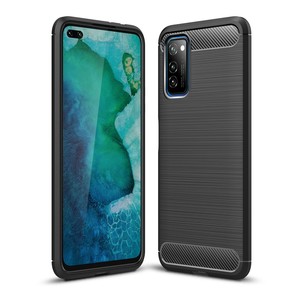Schutzh�lle Handyh�lle f�r Huawei Honor V30 Case Cover Carbon Optik Schwarz