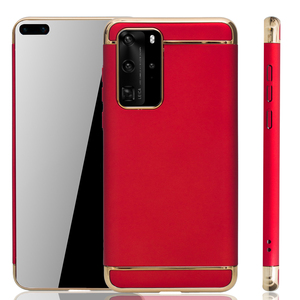 Huawei P40 Handy H�lle Schutz Case Bumper Hard Cover Rot