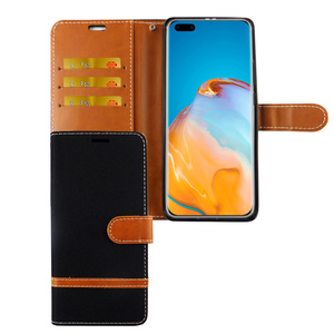 Huawei P40 Pro Handy H�lle Schutz Tasche Case Cover Kartenfach Etuis Schwarz