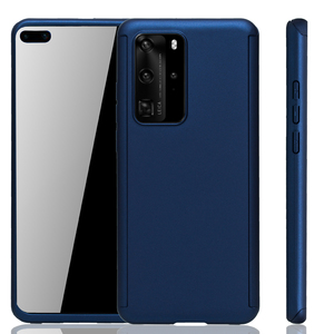 Handyh�lle Schutzh�lle f�r Huawei P40 Full Case Cover Displayschutz 360 Blau
