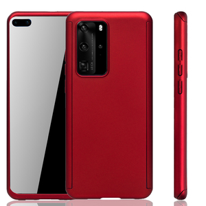 Handyh�lle Schutzh�lle f�r Huawei P40 Full Case Cover Displayschutz 360 Rot
