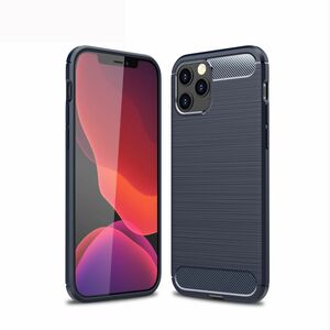 Schutzh�lle Handyh�lle f�r Apple iPhone 12 Pro Max Case Cover Carbon Optik Blau