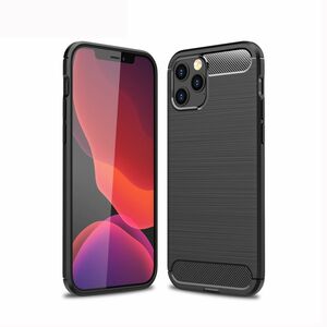 Schutzh�lle Handyh�lle f�r Apple iPhone 12 Pro Max Case Cover Carbon Optik Grau