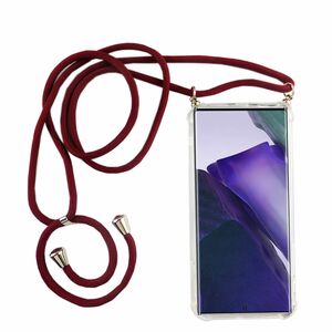 Handykette f�r Samsung Galaxy Note 20 - Smartphone Necklace H�lle mit Band - Schnur mit Case zum umh�ngen in Rot
