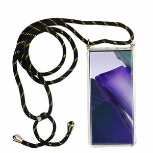 Handykette f�r Samsung Galaxy Note 20 - Smartphone Necklace H�lle mit Band - Schnur mit Case zum umh�ngen in Schwarz