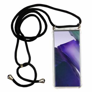 Handykette f�r Samsung Galaxy Note 20 Ultra - Smartphone Necklace H�lle mit Band - Schnur mit Case zum umh�ngen in Schwarz