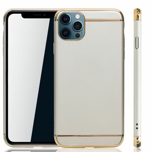 Apple iPhone 12 / 12 Pro Handy Hlle Schutz Case Bumper Hard Cover Gold