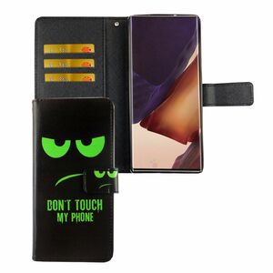 Samsung Galaxy Note 20 Tasche Handy H�lle Schutz-Cover Flip-Case mit Kartenfach Dont touch my phone