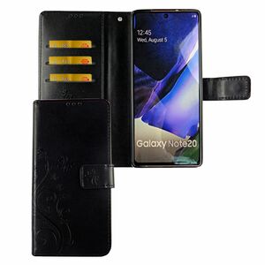 Samsung Galaxy Note 20 Handy Hlle Schutz-Tasche Cover Flip-Case Kartenfach Schwarz