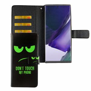 Samsung Galaxy Note 20 Ultra Tasche Handy Hlle Schutz-Cover Flip-Case mit Kartenfach Dont touch my phone