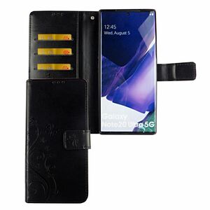 Samsung Galaxy Note 20 Ultra Handy H�lle Schutz-Tasche Cover Flip-Case Kartenfach Schwarz