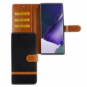 Samsung Galaxy Note 20 Ultra Handy Hlle Schutz-Tasche Case Cover Kartenfach Etuis Schwarz