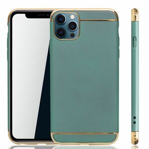 Apple iPhone 12 Pro Max Handy H�lle Schutz Case Bumper Hard Cover Gr�n