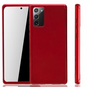 Handyh�lle Schutzh�lle f�r Samsung Galaxy Note 20 Full Case Cover Displayschutz 360 Rot
