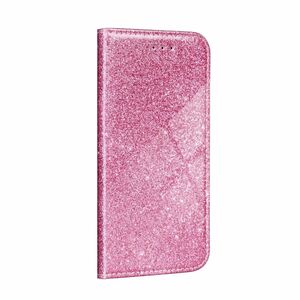 Apple iPhone 11 Pro Max Tasche Handy H�lle Schutz Cover mit Kartenfach Glitzer Rosa