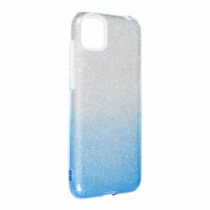Huawei Y5p Handyh�lle Case H�lle Silikon Glitzer Blau