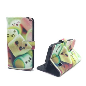  Handyh�lle Tasche + 1 Panzer Schutz Glas f�r Case Handy Huawei Y625 Schriftzug Marshmallows