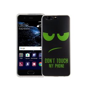 Dont Touch My Handy Case Handyh�lle Huawei P10 Silikon Panzer Schutz Glas