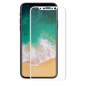 Apple iPhone XS 3D Panzer Glas Folie Display Schutzfolie Hllen Case Wei