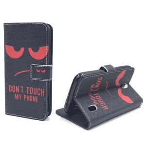 Dont Touch My Handy Case Handyh�lle Huawei Y625 Panzer Schutz Glas Klapph�lle Wallet Case
