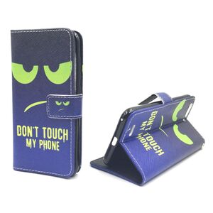  Handyh�lle Tasche f�r Case Handy ZTE Blade V6 Dont Touch My Handy Gr�n