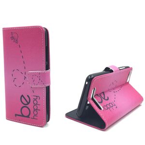  Handyh�lle Tasche f�r Case Handy Wiko Jerry Be Happy Pink