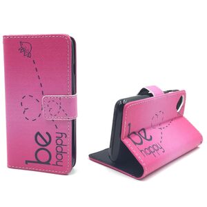  Handyh�lle Tasche f�r Case Handy Wiko Sunny Be Happy Pink