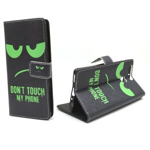 Dont Touch My Handy Case Handyh�lle Huawei P9 Panzer Schutz Glas Klapph�lle Wallet Case